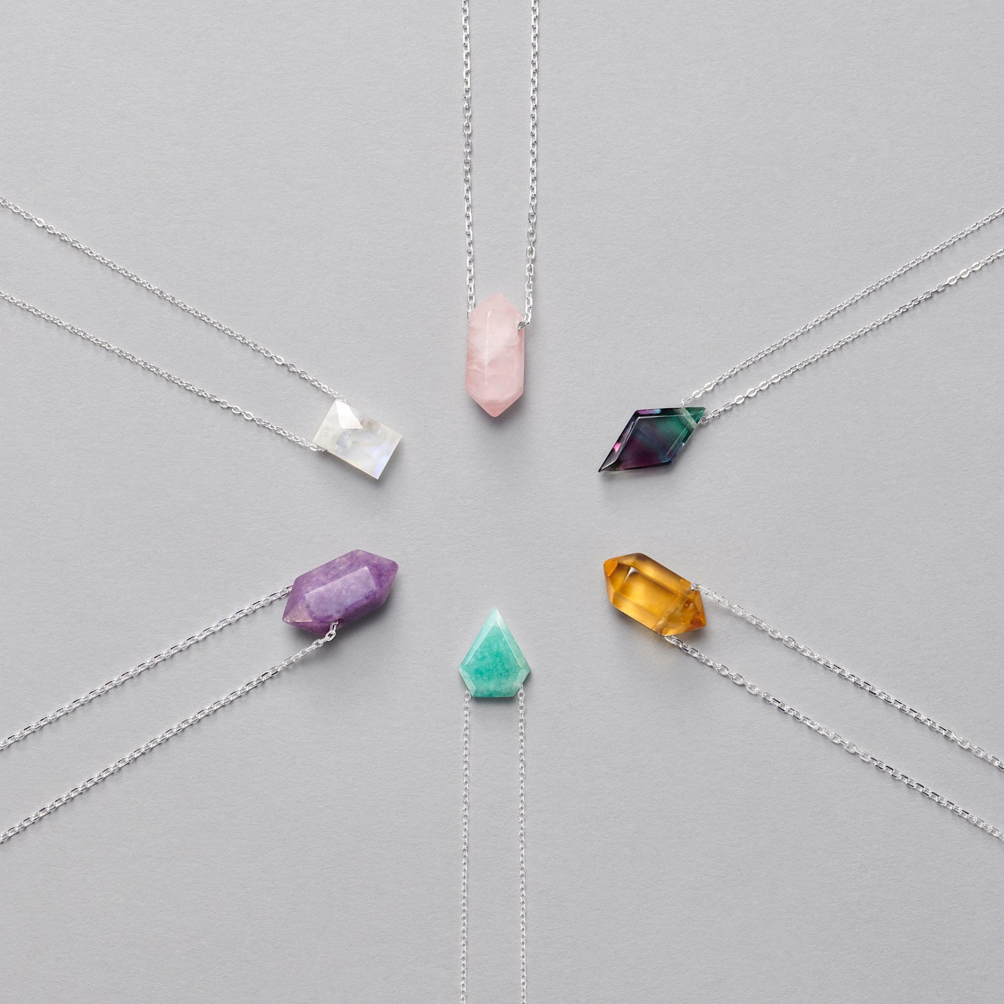 AMAZONITE DIAMOND SHAPE GEMSTONE PENDANT