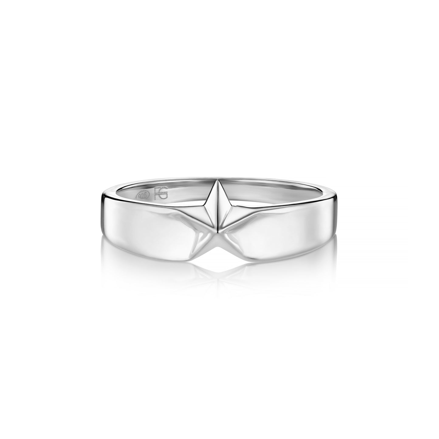 Sterling silver 3D star ring