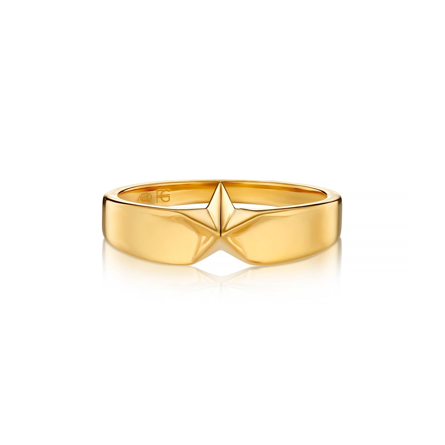 Gold Veremil 3D star ring