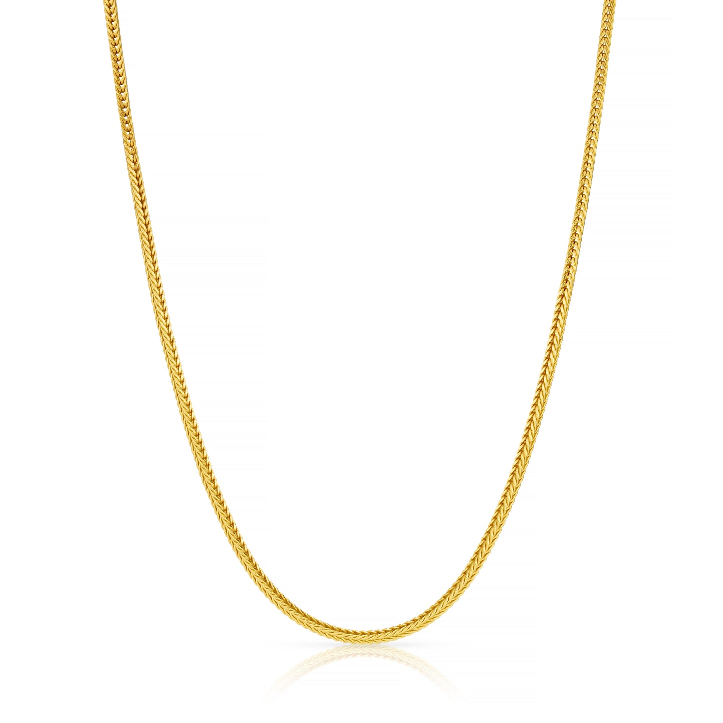 slinky foxtail gold choker chain