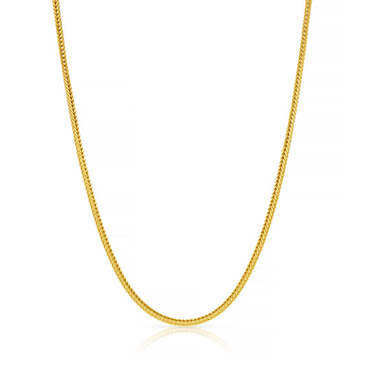 slinky foxtail gold choker chain