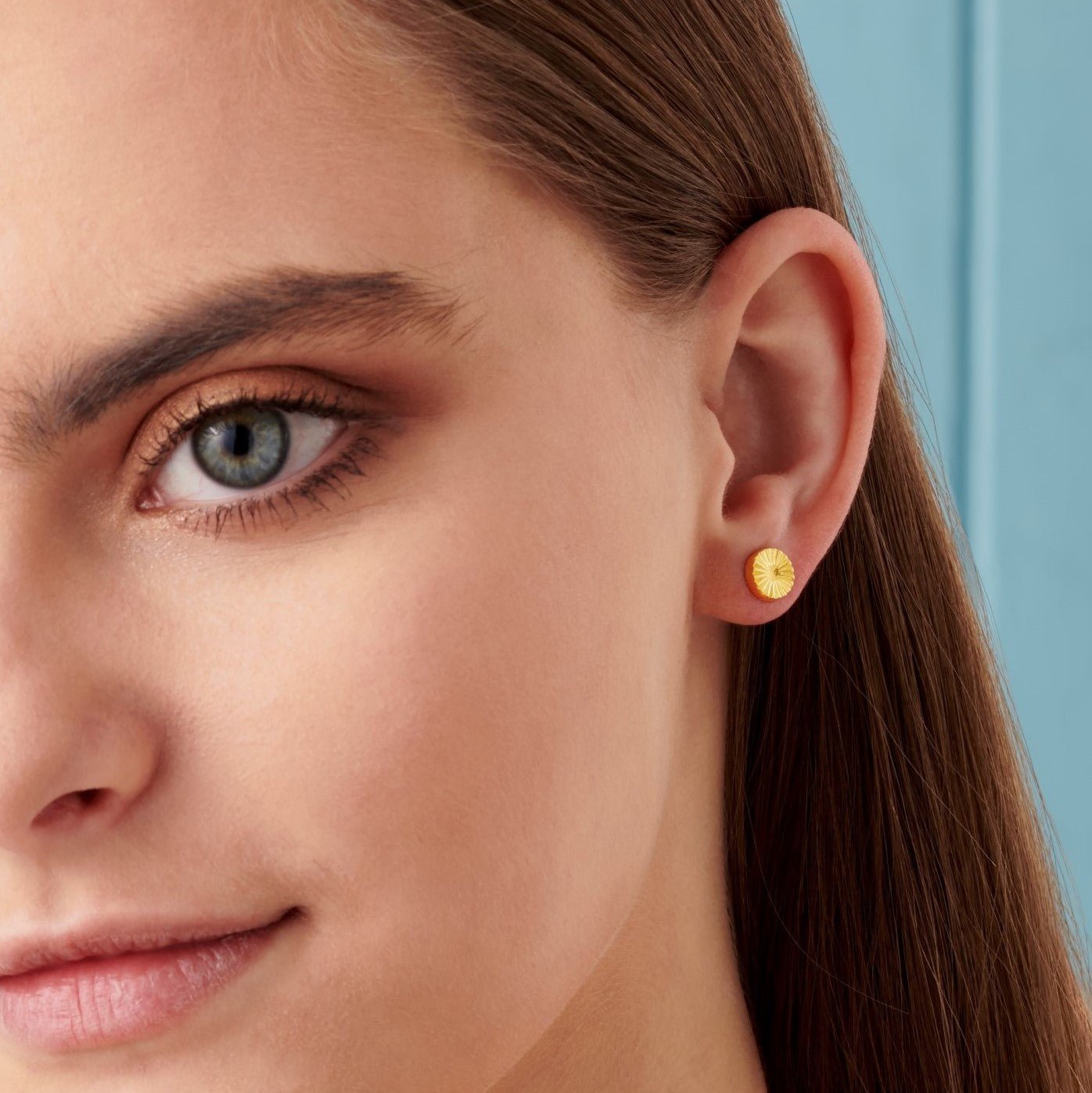 SUNBURST CIRCLE STUD EARRINGS - Fool's Gold Jewellery