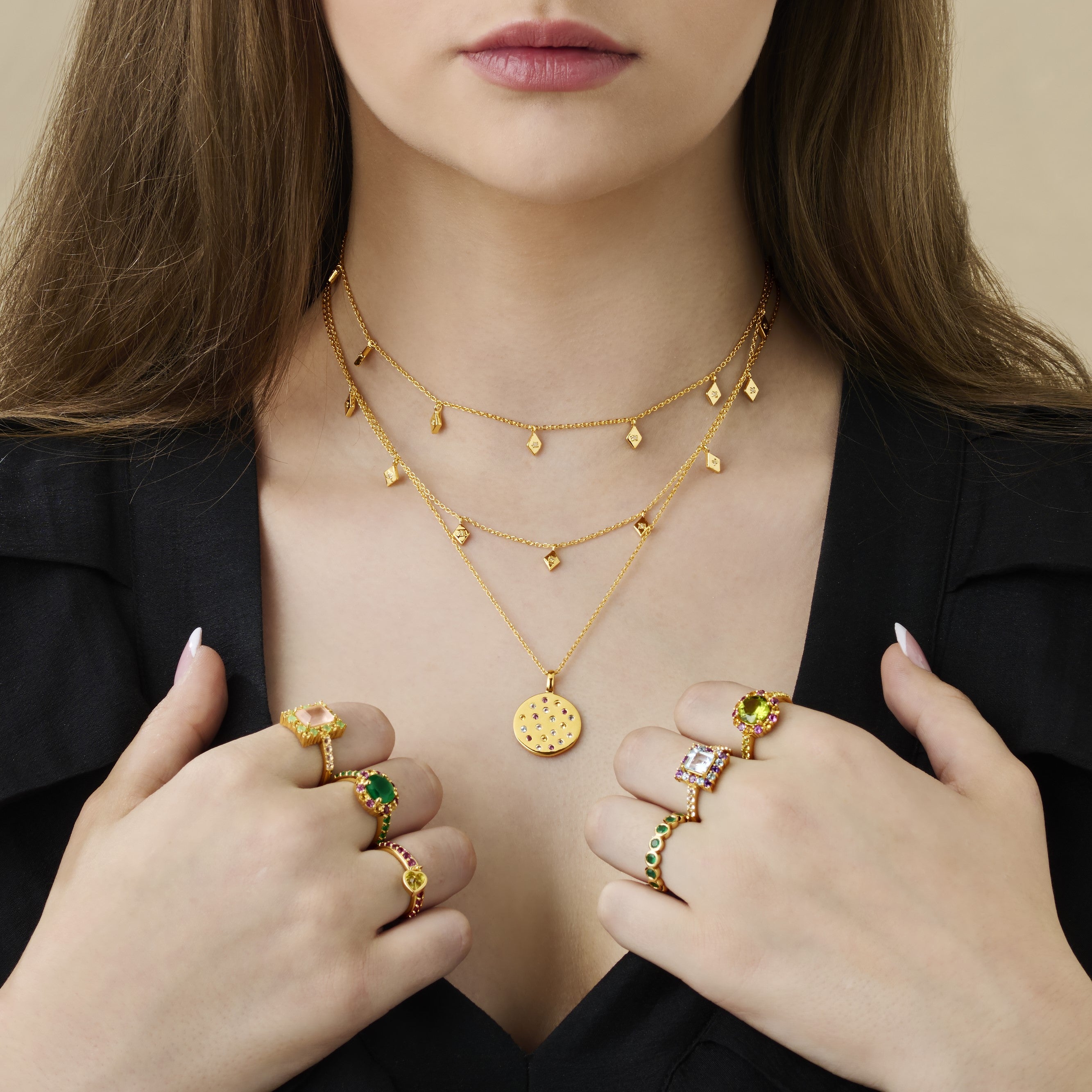 Aquamarine and Apatite Gemstone Necklace & Bracelet Set - Made to Order -  Aquamarine Gemstone Silver Jewellery