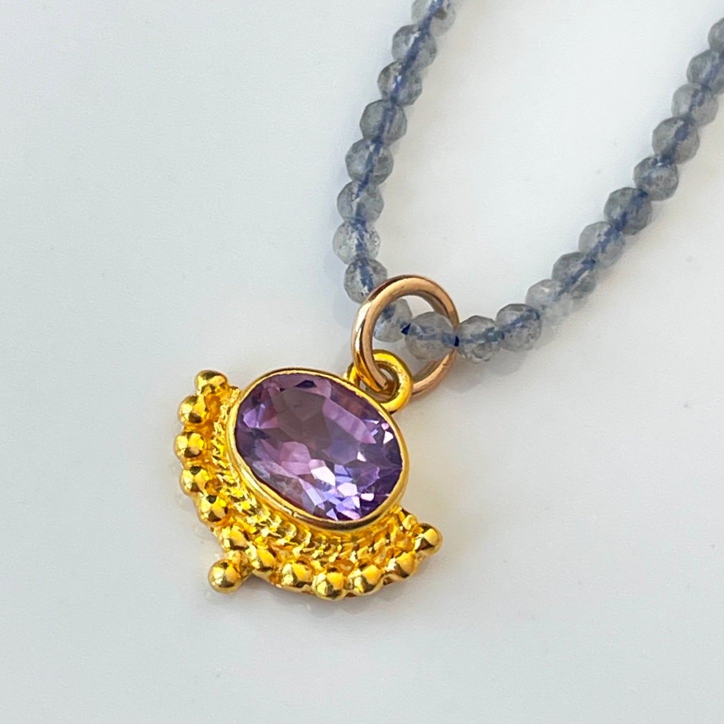 CREATE YOUR OWN  GEMSTONE BEADS & CHARM NECKLACE