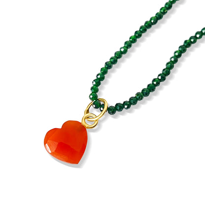 DESIGN YOUR OWN BEADED GEMSTONE & CHARM NECKLACE