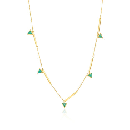 AMAZONITE FLAG CHOKER NECKLACE - Fool's Gold Jewellery