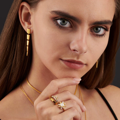 ICICLE SPIKE DROP EARRINGS - Fool's Gold Jewellery
