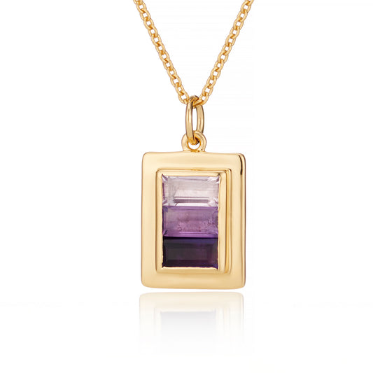 OMBRE GEMSTONE TAG PENDANT