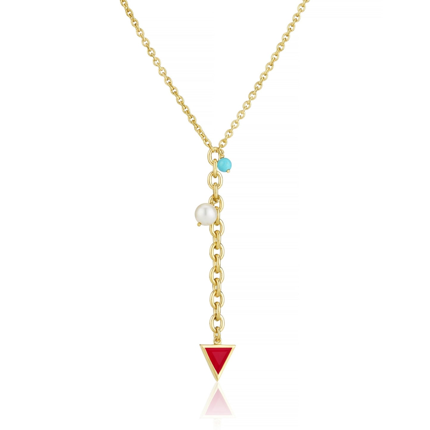 MULTI GEMSTONE LARIAT NECKLACE - Fool's Gold Jewellery