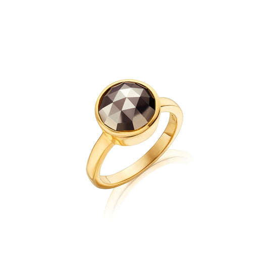 PYRITE DISCO RING - Fool's Gold Jewellery
