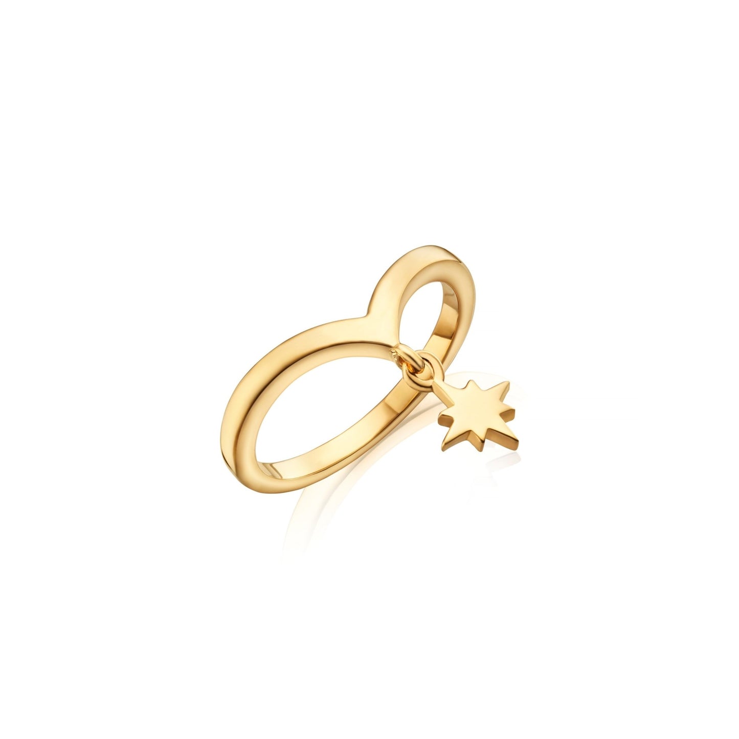 SHOOTING STAR CHARM HUGGING RING - Fool's Gold Jewellery