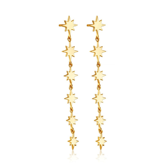 SHOOTING STAR DROP EARRINGS - Fool's Gold Jewellery